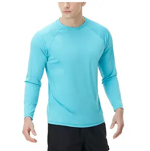 Camiseta de manga larga para hombre, traje de baño a la moda y popular, para Surf, Playa