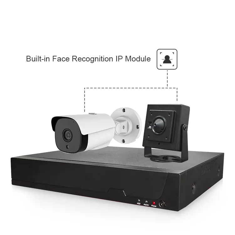 new smart CCTV camera system IP 1080P AI cctv camera with dvr