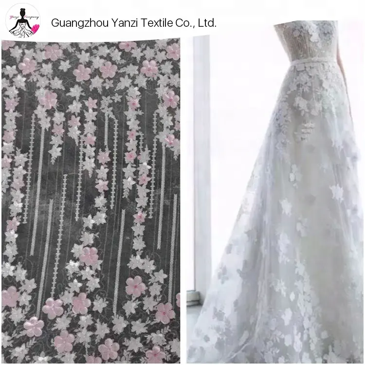 도매 패션 handwork style design 공식적인 bridal dress 자 수 손 3d 페르시 레이스 fabric 자 수 대 한 이브닝 dress