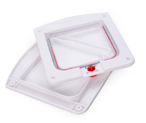 Venta caliente puerta <span class=keywords><strong>para</strong></span> mascotas, perro y gato puerta/4 maneras PET puerta/gatera - Product Image 2