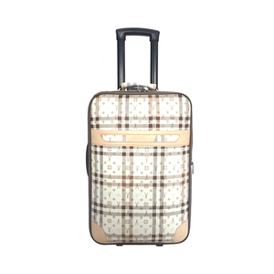 Pu Cuir Personnalisé 2 Roues <span class=keywords><strong>Valise</strong></span> À Roulettes Sacs de <span class=keywords><strong>Chariot</strong></span> à Bagages De Voyage <span class=keywords><strong>Pour</strong></span> Hommes Femmes - Product Image 1