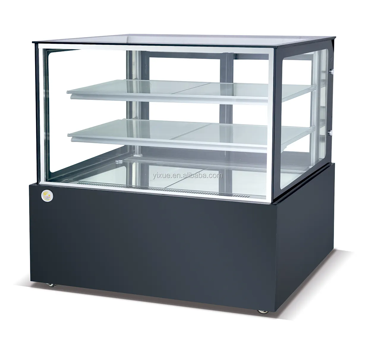 1,2 m/1,5 m heißer verkauf kommerziellen rechteckigen süßwaren kuchen kühlschrank schaufenster