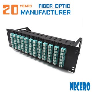Necero optica fibra fábrica de cable amp 4U 6U 8U 16U 256, 212, 196, 144, 112, 96 72 64 48 port mpo de fibra óptica patch panel - Product Image 3