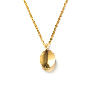 Collana <span class=keywords><strong>con</strong></span> <span class=keywords><strong>ciondolo</strong></span> in acciaio inossidabile fatta in fabbrica collana <span class=keywords><strong>con</strong></span> specchio per la festa della mamma - Product Image 1