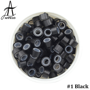 Anillos de Silicona con Revestimiento de Aluminio de 5.0 mm, Herramientas <span class=keywords><strong>para</strong></span> Extensiones de <span class=keywords><strong>Cabello</strong></span>, Cuentas <span class=keywords><strong>para</strong></span> <span class=keywords><strong>el</strong></span> <span class=keywords><strong>Cabello</strong></span> - Product Image 2