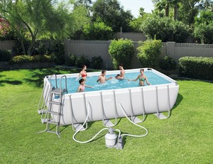 Ensemble de <span class=keywords><strong>piscine</strong></span> hors sol rectangulaire <span class=keywords><strong>Bestway</strong></span> 56671 Power Steel, 4,88 m x 2,44 m x 1,22 m - Product Image 2