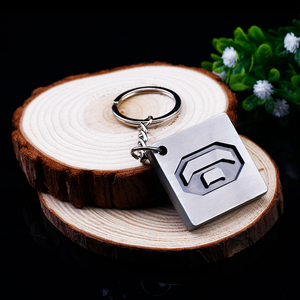 Personalizado 3D <span class=keywords><strong>jordan</strong></span> cuadrado <span class=keywords><strong>de</strong></span> goma llavero <span class=keywords><strong>de</strong></span> metal - Product Image 4
