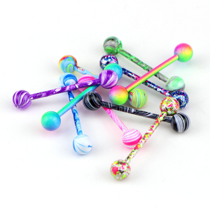 Di alta Qualità Barbell Anelli della Linguetta Monili Penetranti Del Corpo per il Commercio All'ingrosso - Product Image 2