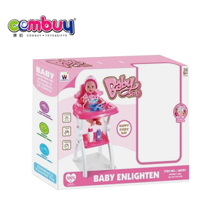 Ensemble de jouets de chaise haute pour bébé <span class=keywords><strong>pas</strong></span> <span class=keywords><strong>cher</strong></span>, vraies poupées pour enfants - Product Image 2