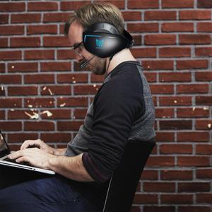 ONIKUMA K7 - Auriculares de diadema para videojuegos (estéreo, cancelación de ruido, con micrófono, luz LED, para PS4, computado - Product Image 4