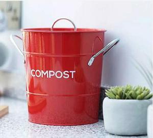 Su misura colorato in metallo zincato cucina Compost secchio carbone di carbone di stoccaggio spazzatura Compost bidone di stoccaggio Compost secchio - Product Image 5