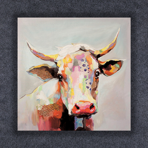 <span class=keywords><strong>Art</strong></span> <span class=keywords><strong>animalier</strong></span> Éléphant Peint À La Main Peinture à L'huile Sur Toile Impression Image Décorative Pour Chambre Ou Salon - Product Image 3