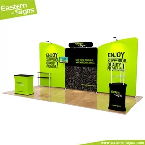 Custom size aluminum advertising display convenient exhibition booth design solution