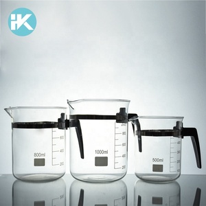 Huke personalizado borosilicato 3,3 de vidrio de 800 ml <span class=keywords><strong>vaso</strong></span> de precipitados con mango - Product Image 4