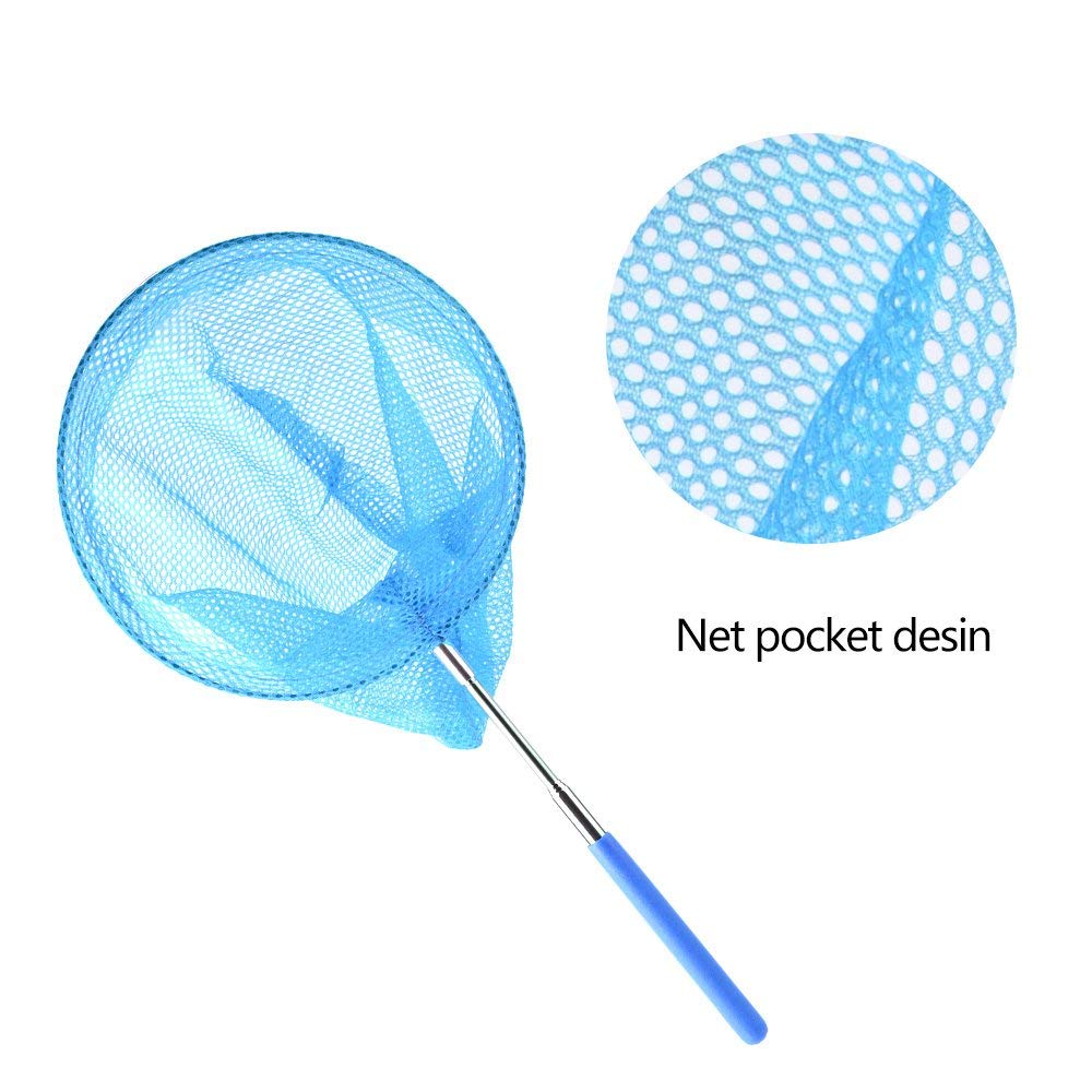 WBYNB Pack 2 Redes De Mariposa Telescópicas – Extensibles De 38 A 86 Cm – Mango Antideslizante – Incluye Hábitat Para Insectos