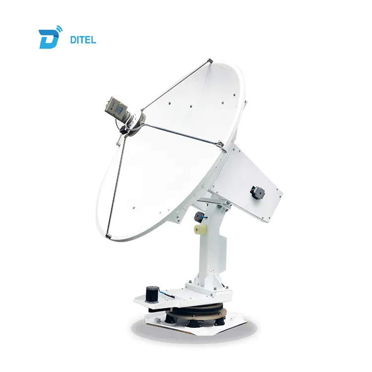 Ditel S181 180Cm Ku Band 3-Axis Mobiele Marine Satelliet Tracking Schotel Draadloze Tv Antenne Digitale Outdoor Voor boot