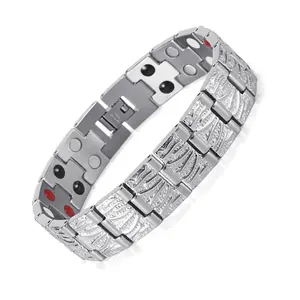 Thérapie magnétique Bijoux Circulation Bracelet Bracelets En Titane Avantages pour La Santé