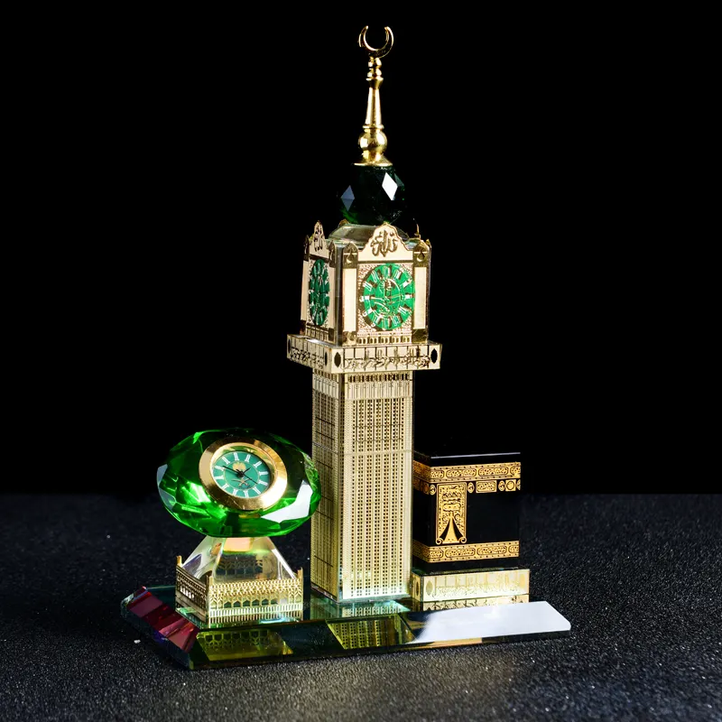 Kaaba maká meca relógio torre abraj al isca, lembrança do carro de cristal muscular acessórios presentes