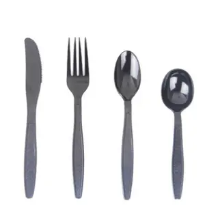 Factory production wholesale Plastic PS disposable cutlery set fork/knife/spoon/teaspoon