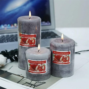 Vela de cera de parafina de pilar de colores para fabricación de fábrica, precio barato - Product Image 6