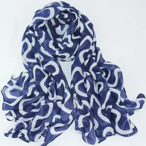 New velvet chiffon wavy Korean scarf shawl