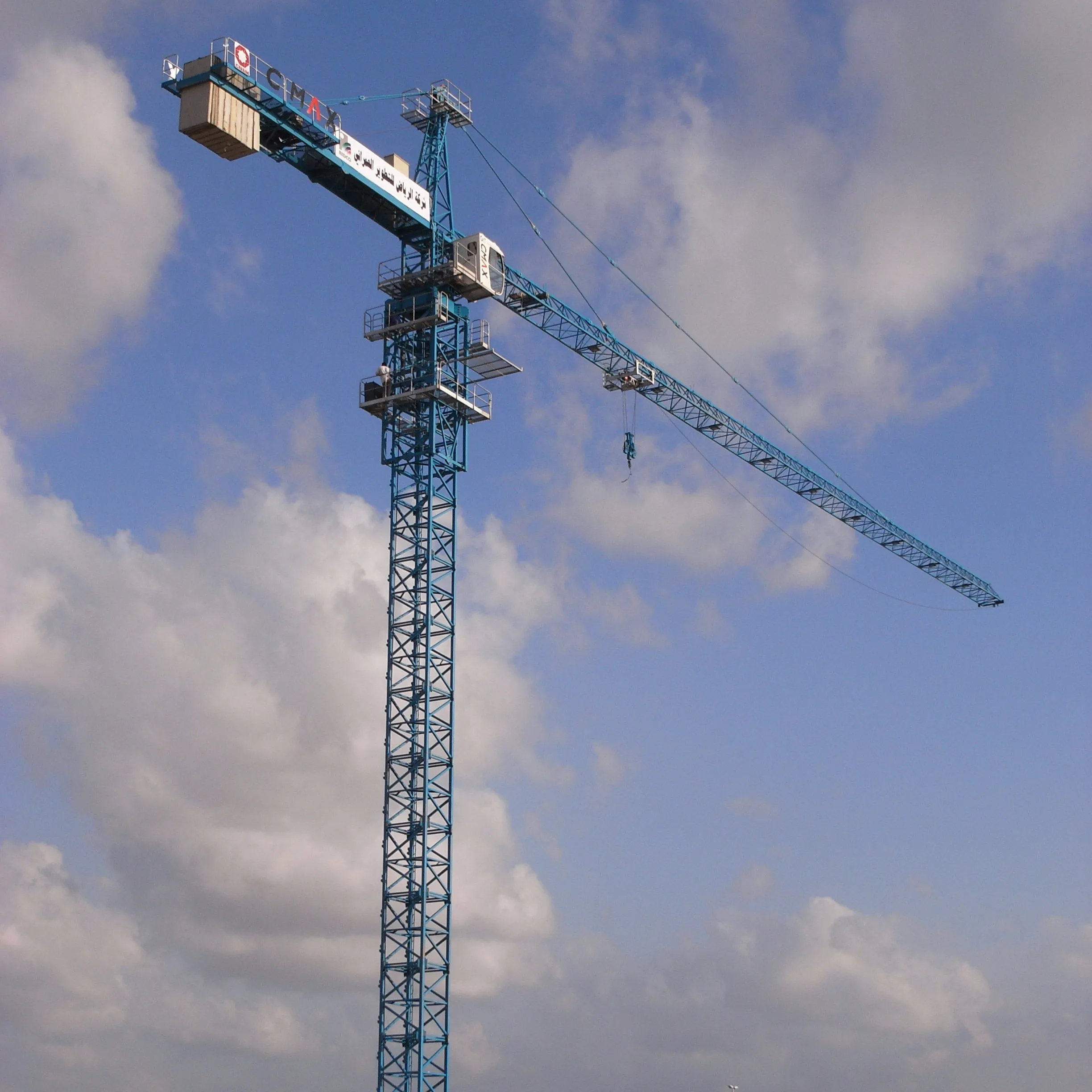 TC6024 tower crane 10t ที่มีใบรับรอง CE luxury tower crane cabin