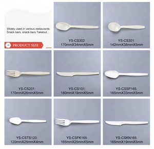 Biodégradables non toxique <span class=keywords><strong>boutique</strong></span> amidon de maïs dessert cuillère pour la vente en gros - Product Image 5