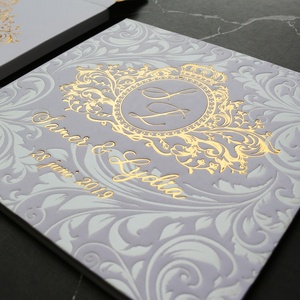 Luxury Custom Emboss กระดาษแข็งเชิญงานแต่งงานกับ <span class=keywords><strong>3D</strong></span> ซองจดหมาย - Product Image 2