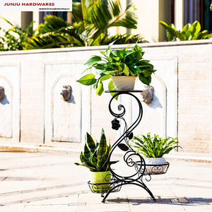 Pots de plantes extérieurs de luxe d'usine de la Chine avec le métal de <span class=keywords><strong>support</strong></span> - Product Image 2