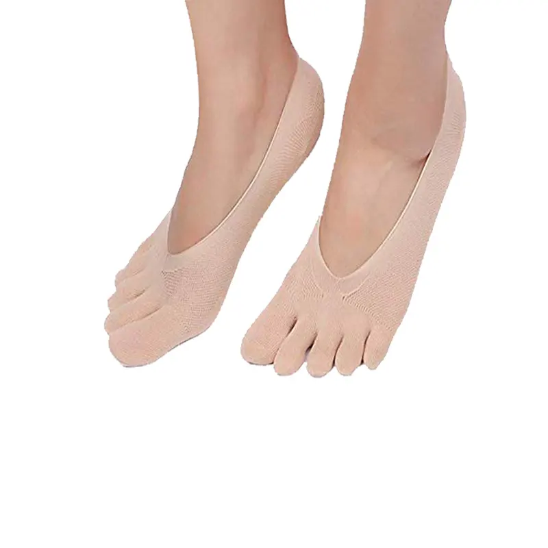 여성 다섯 손가락 발가락 쇼 양말 얇은 미끄럼 낮은 컷 보이지 않는 라이너 양말