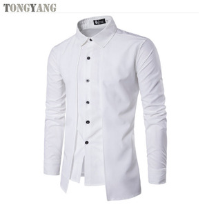 TONGYANG Herren hemden Langarm-Freizeit hemd Chemise Homme Solides Ankunfts kleid Hochwertige Herren hemden XXL