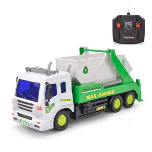 Remote Control Car 1:16 4CH RC Sanitation Truck Garbage Recycling Tipper Truck Toy for Sale