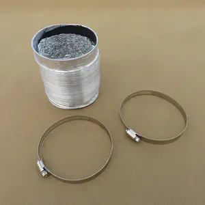 Nicht Isolierte Rohrleitungen Aluminiumfolie Vent 6 zoll 5 füße, starke Flexible Luftkanal Feuerbeständigkeit Beschichtung, Korr