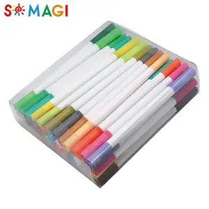 Fabrika doğrudan tedarikçi 36 renkler için 0.4mm nib su fırçası elves fineliner renk kalem çizim