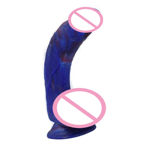 Juguete adulto del masturbatorio realista de las masturbaciones de las mujeres con la ventosa silicona líquida colorida - Product Image 1