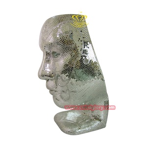 Tốt nhất bán nghệ thuật sợi thủy tinh khảm Ghế nhựa Thủ công mỹ nghệ với thiết kế trang trí thời trang cho trang trí nội thất hoặc văn phòng điêu khắc - Product Image 6