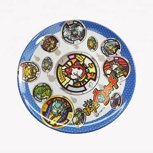 <span class=keywords><strong>Amazon</strong></span> Top vendedor de la FDA a granel de melamina ronda de Navidad los niños de la placa de la cena - Product Image 1