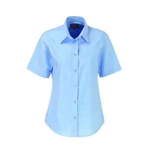 ladies short sleeve blouses for office uniform blouse design