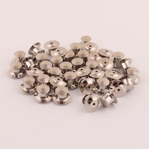 <span class=keywords><strong>Precio</strong></span> barato color plata latón bloqueo cabeza plana solapa pin trasero al por mayor - Product Image 2
