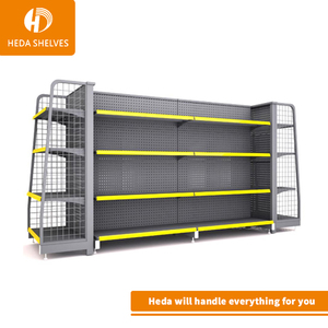 Nueva llegada barato precio blanco metálico de estanterías de venta al por menor comodidad estante de la tienda - Product Image 3