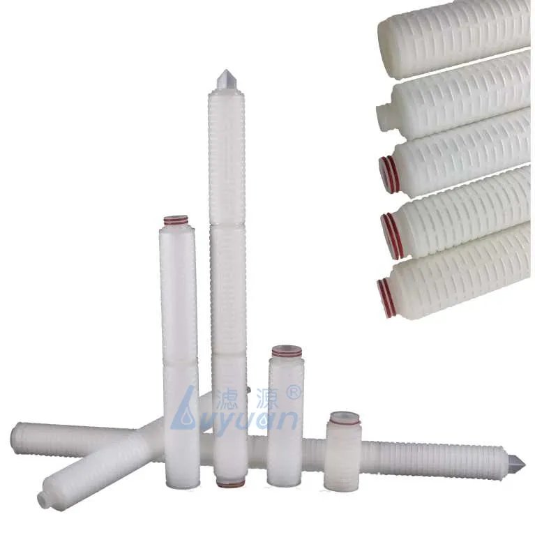 milli-pore filter 0.22 micron Cartridge PP/PES/PTFE/Nylon/PVDF membrane in Pleated cartridge filter water element