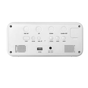 Nueva moda de despertar LED música con UBS <span class=keywords><strong>Charing</strong></span> <span class=keywords><strong>Cross</strong></span> para móvil dispositivo de alarma reloj para niños casa Oficina - Product Image 4