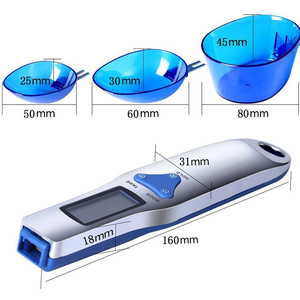 J&R Edelstahl Elektronische Küchen-Messlöffelwaage Drei Löffel 500g 0,1g Gewicht für ML Öl und Pulver - Product Image 3