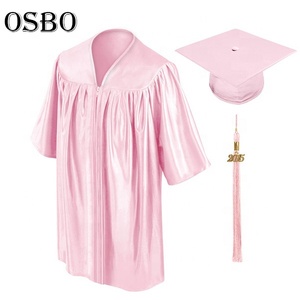 Venta al por mayor barato colorido niños en edad preescolar brillante vestido de graduación y gorra para niño - Product Image 5