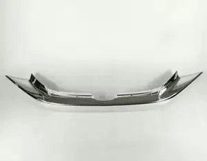 ABS cromo parachoques delantero superior parrilla del radiador de malla Trim 2016 de 2017 de 2018 para Honda Civic 10th coches accesorios