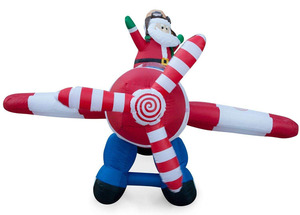 Géant gonflable western santa Claus en <span class=keywords><strong>avion</strong></span> - Product Image 2