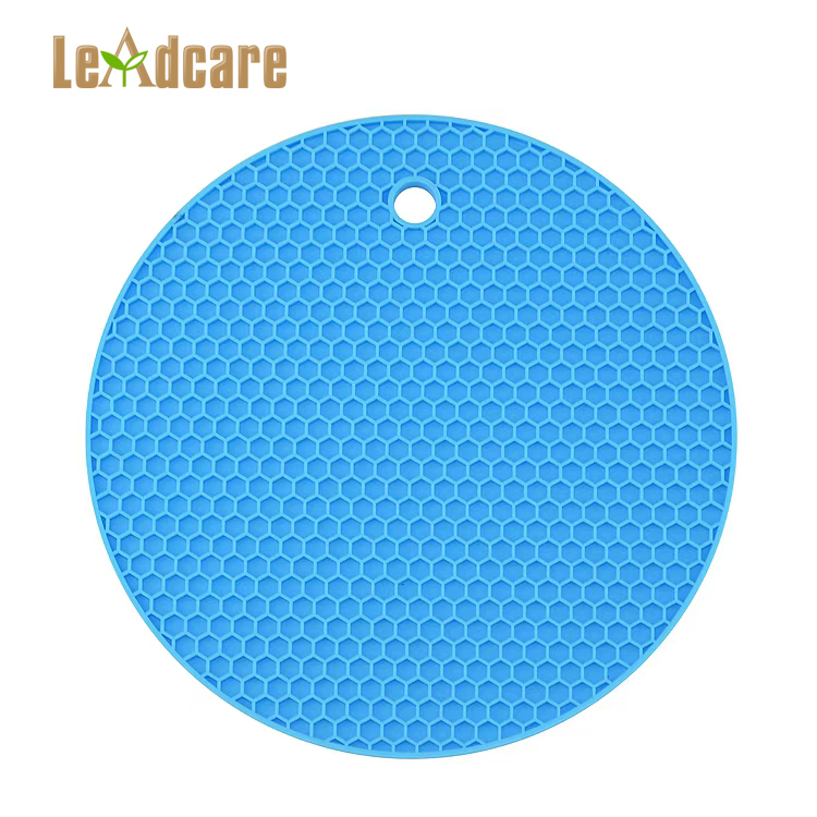 Épaissir Rond Silicone Tapis Design En Nid D'abeille Porte-Pot, 18 CM Ustensiles De Cuisine Tapis de Tasse En Silicone