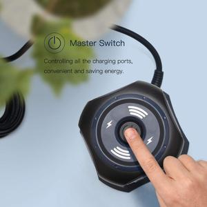 Ổ Cắm Tháp Không Dây Ổ Cắm Trạm Sạc 9 Ổ Cắm 4 Cổng <span class=keywords><strong>USB</strong></span> - Product Image 6