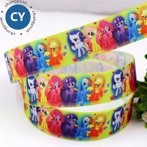 Al por mayor personalizado 25mm 1 pulgadas impreso unicornio caballo tejer grogrén (ligamento tafetán cinta - Product Image 4