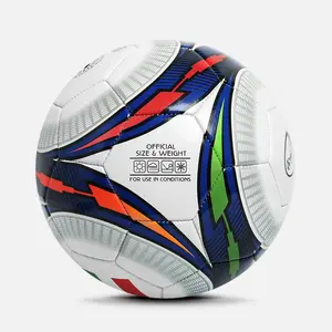 מציאה TPU חומר כדורגל כדור מכונת תפור, סיטונאי מותאם אישית מודפס סטנדרטי גודל 5 Fussball